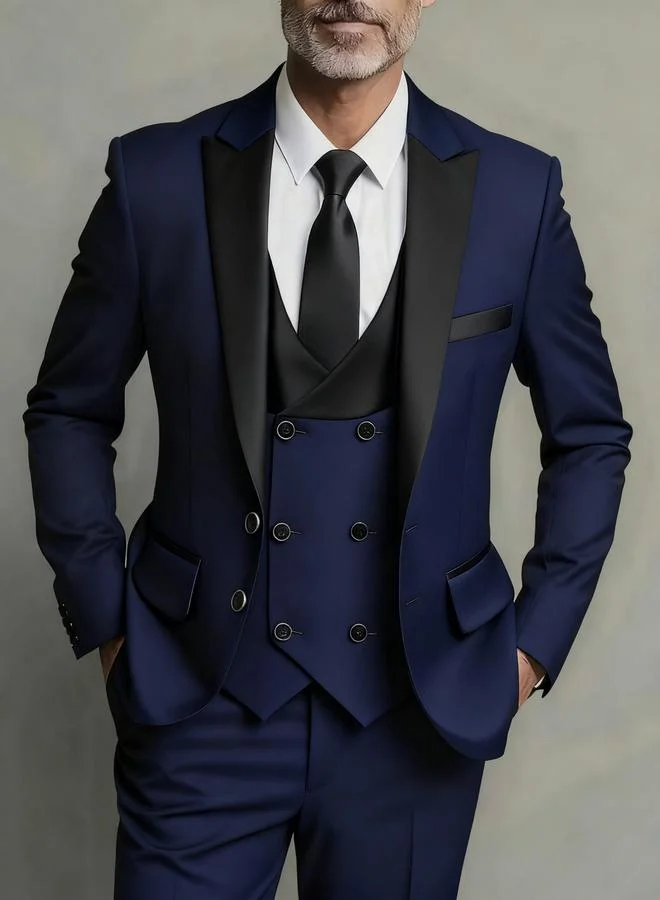 Take Two 3-Piece Suit Tailored Blazer, Waistcoat and Trousers Set